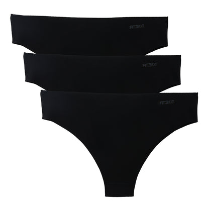 Ultralight Invisible Seamless Brazilian Knickers, 3 Pack