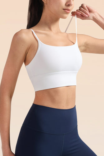 U-Neck Slim Strap Sports Bra